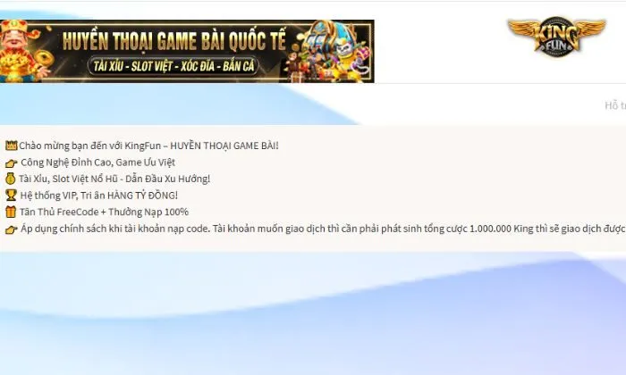 Chính sách bảo mật 5 Support 24/7 tại Kingfun