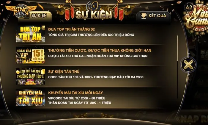 game online Kingfun Khuyến mãi hấp dẫn